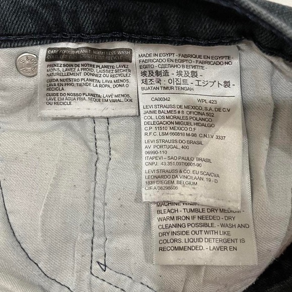 LEVI's 505 Dark Blue Jeans - Picture 4 of 4